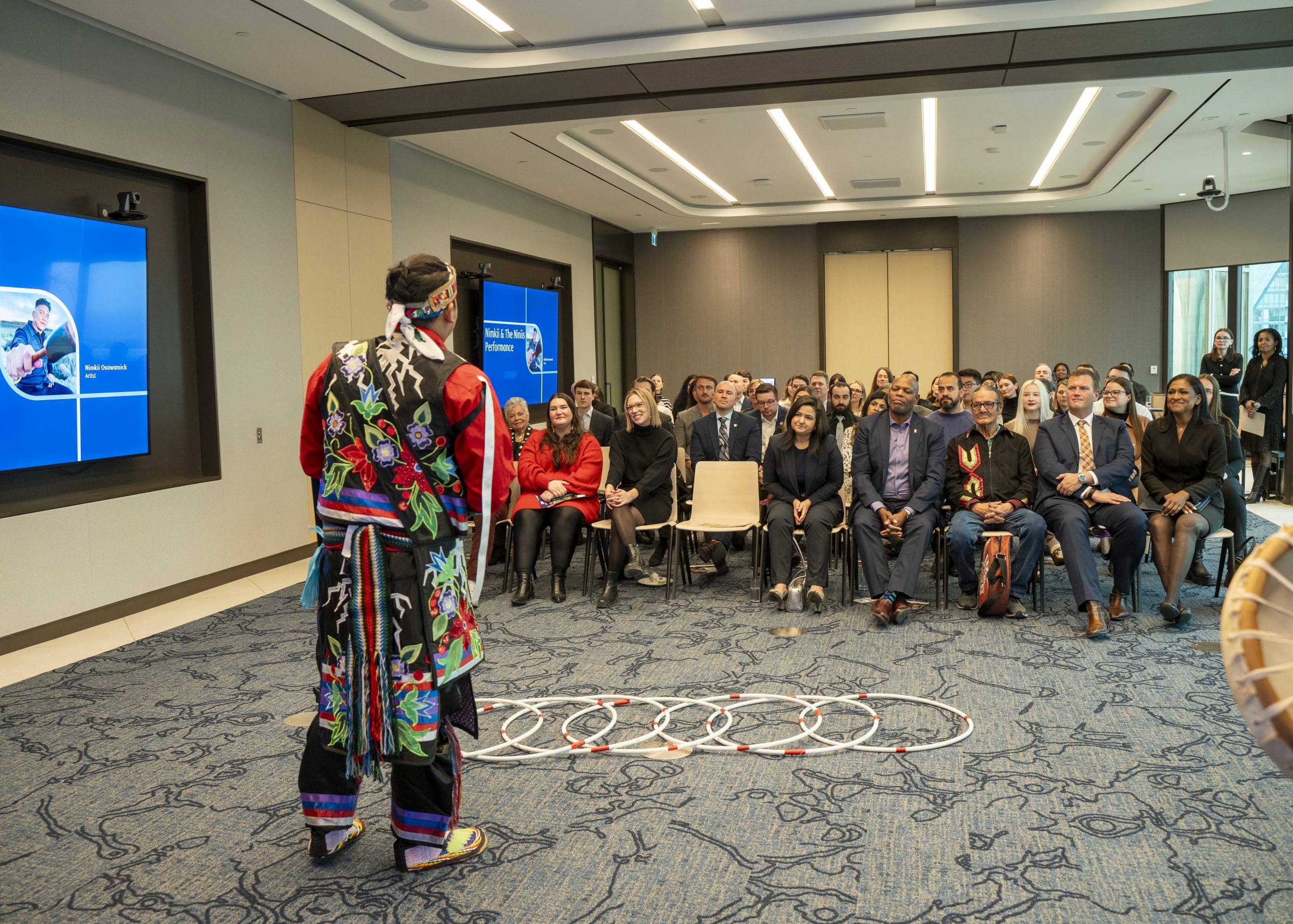 RBC’s Legacy Space includes a number of Indigenous elements