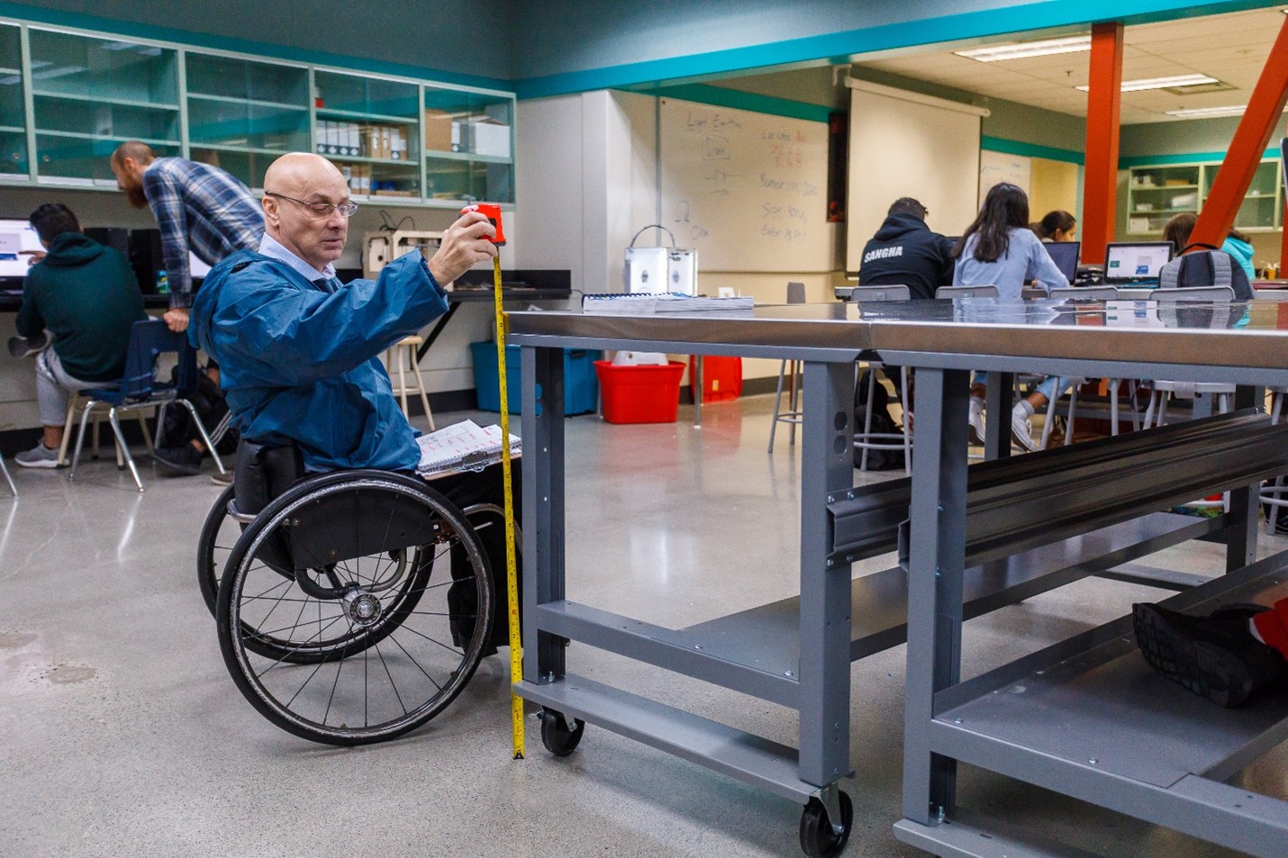 Rick Hansen Foundation Accessibility Certification assessors at Rick Hansen Secondary School