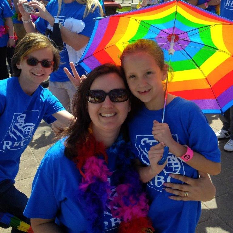Tonya Currie with youth at RBC Pride