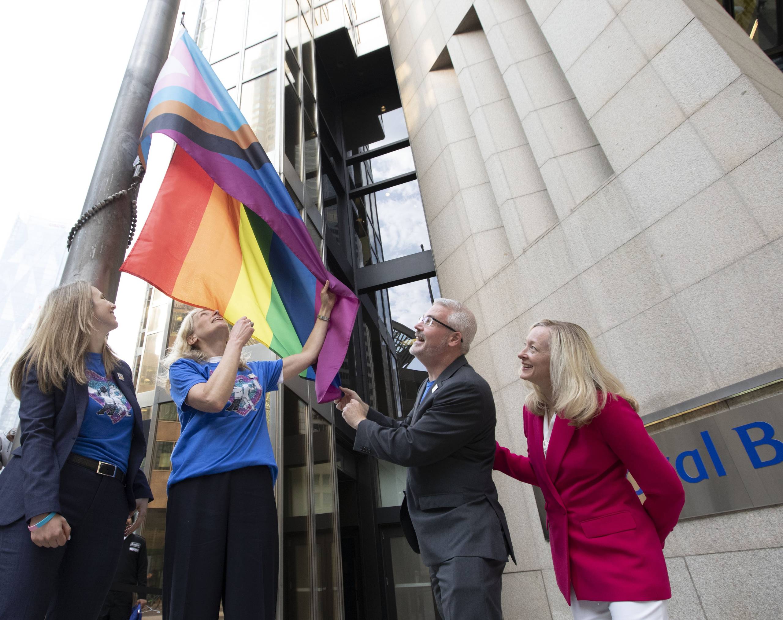 raising the pride flag